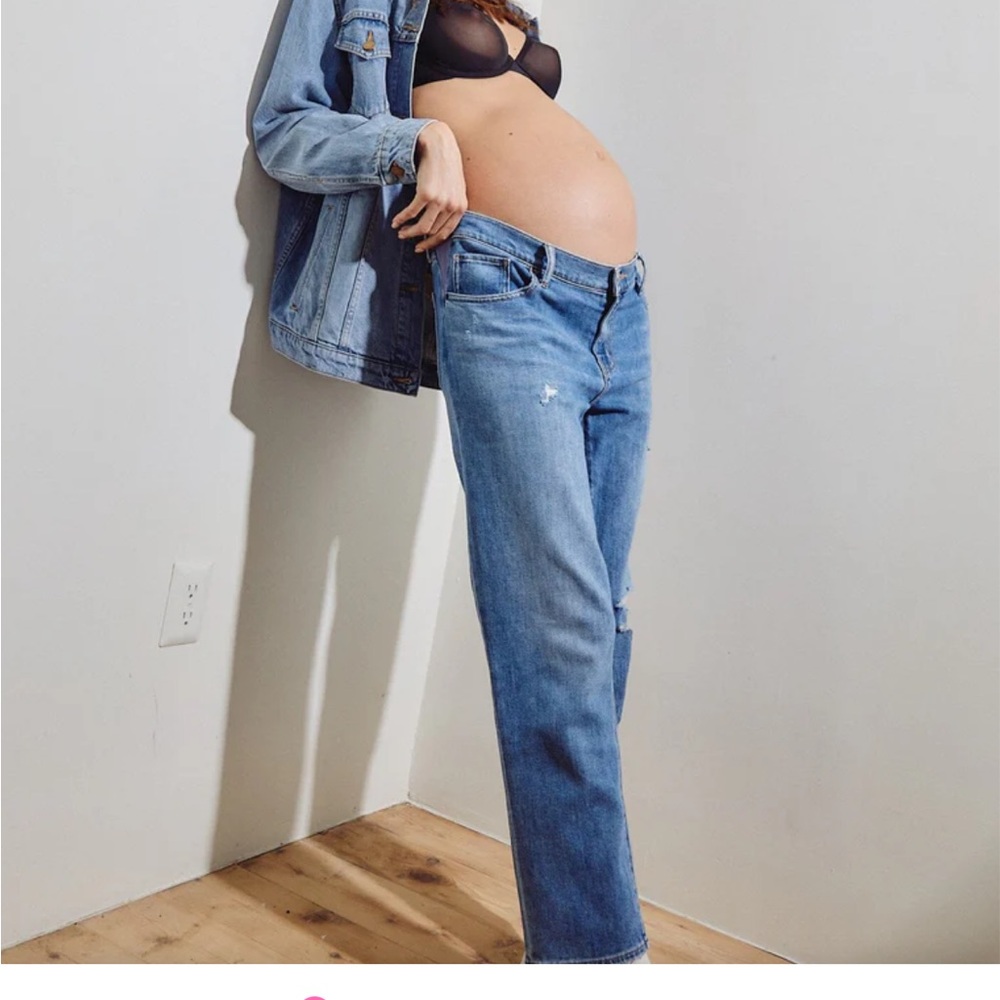Hatch Women's Boyfriend Jeans - Light Blue